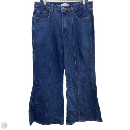 Jeans Wide Leg By Loft In Blue Denim, Size: 12
