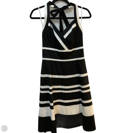 Dress Party Midi By White House Black Market In Black & White, Size: S