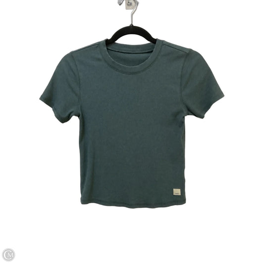 Athletic Top Short Sleeve By Vuori In Green, Size: M