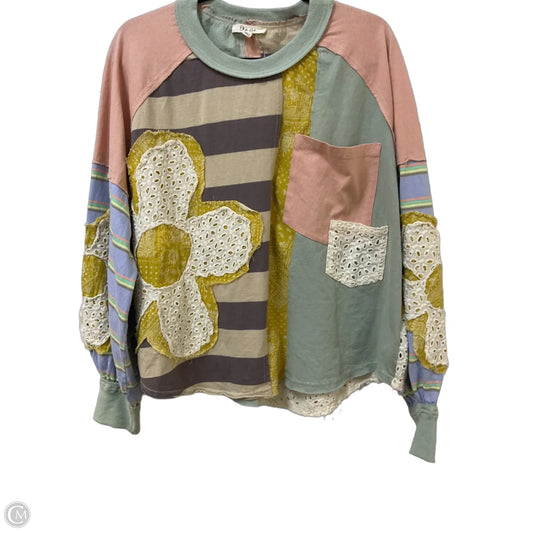 Top Long Sleeve By Oli & Hali In Green, Size: S