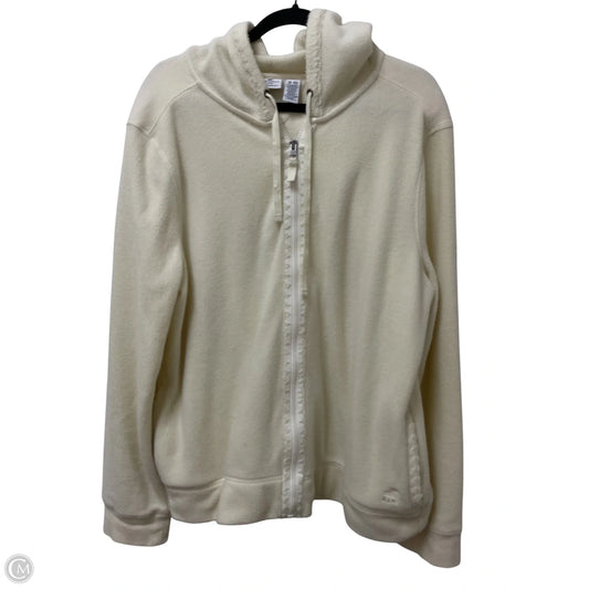 Sweater By Caribbean Joe In Cream, Size: Xxl