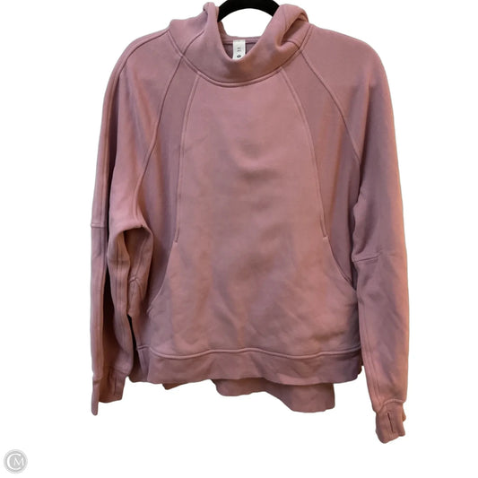 Sweatshirt Hoodie By Lululemon In Pink, Size: M