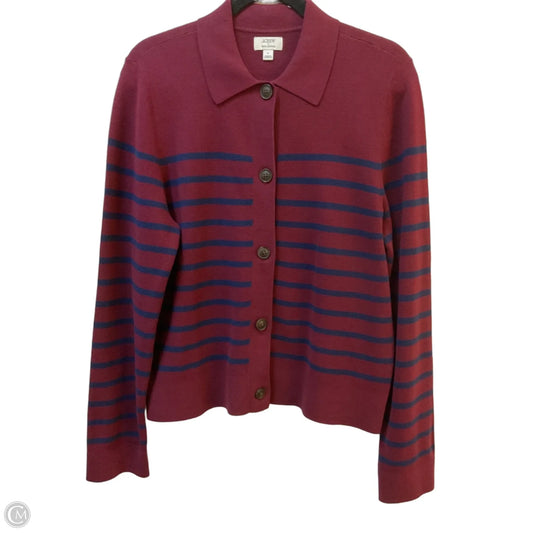 Cardigan By J. Crew In Maroon, Size: L
