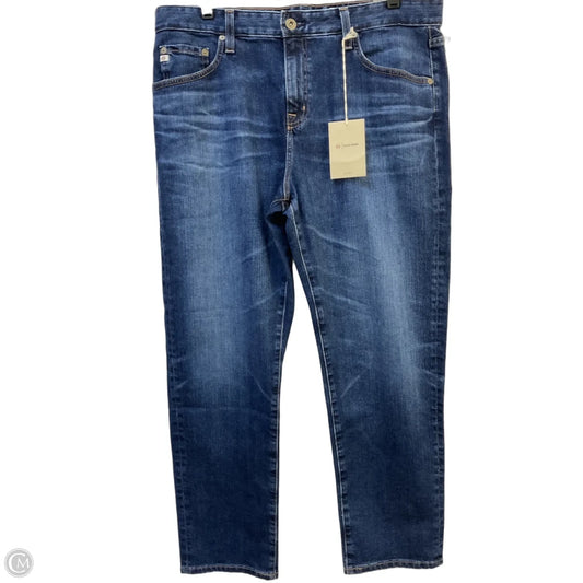 Jeans Wide Leg By Ag Jeans In Blue Denim, Size: 14