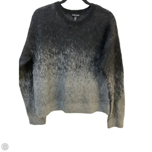 Sweater By Eileen Fisher In Black & Grey, Size: M