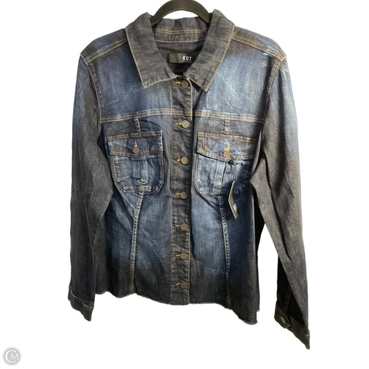Jacket Denim By Kut In Blue Denim, Size: 1x