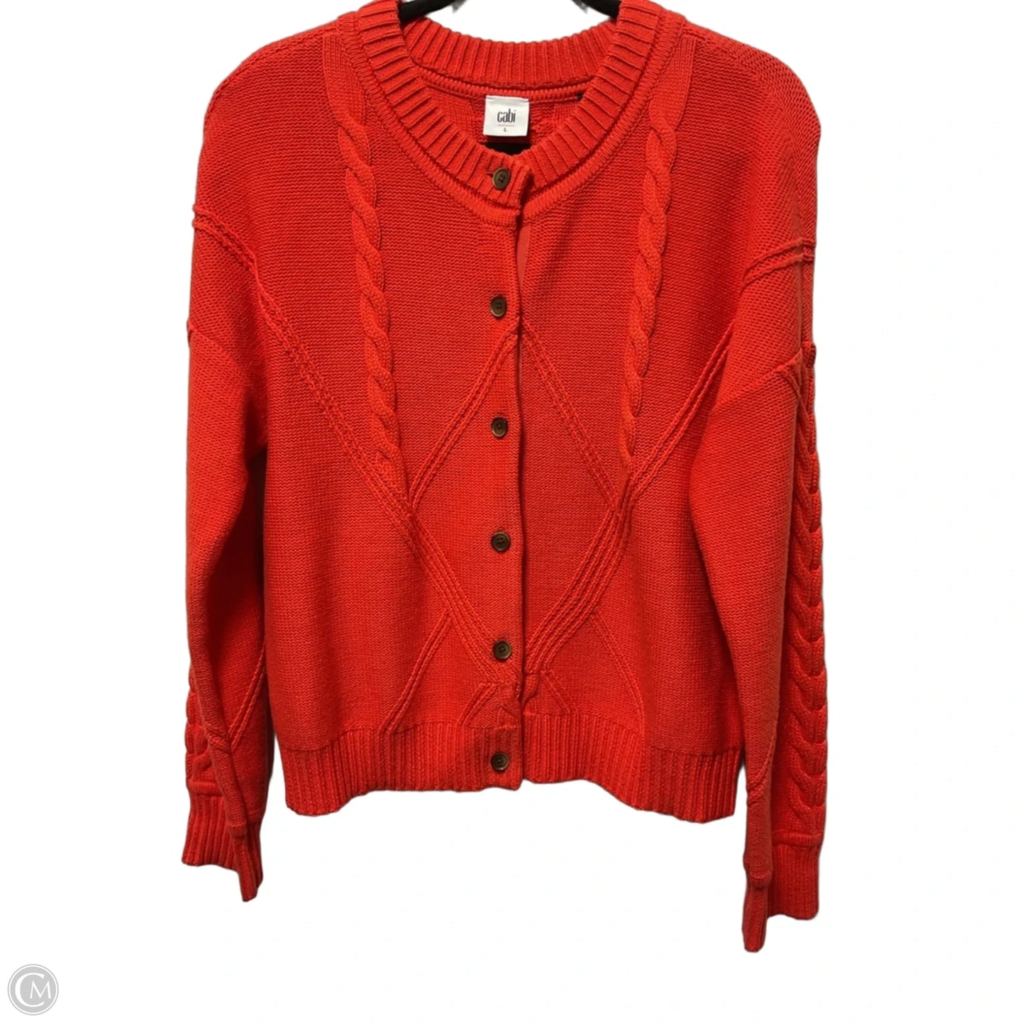 Cardigan By Cabi In Orange, Size: L