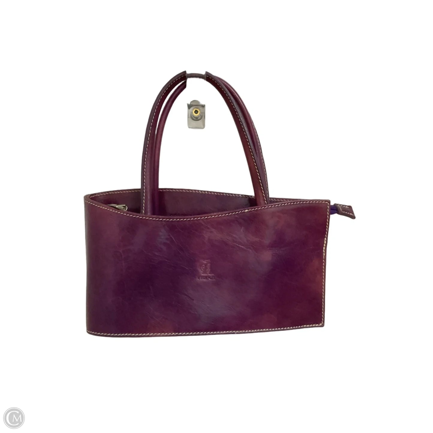 Handbag Leather By Cmc, Size: Medium