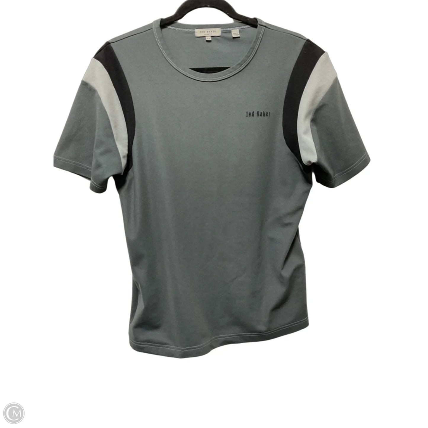 Top Short Sleeve By Ted Baker In Grey, Size: M