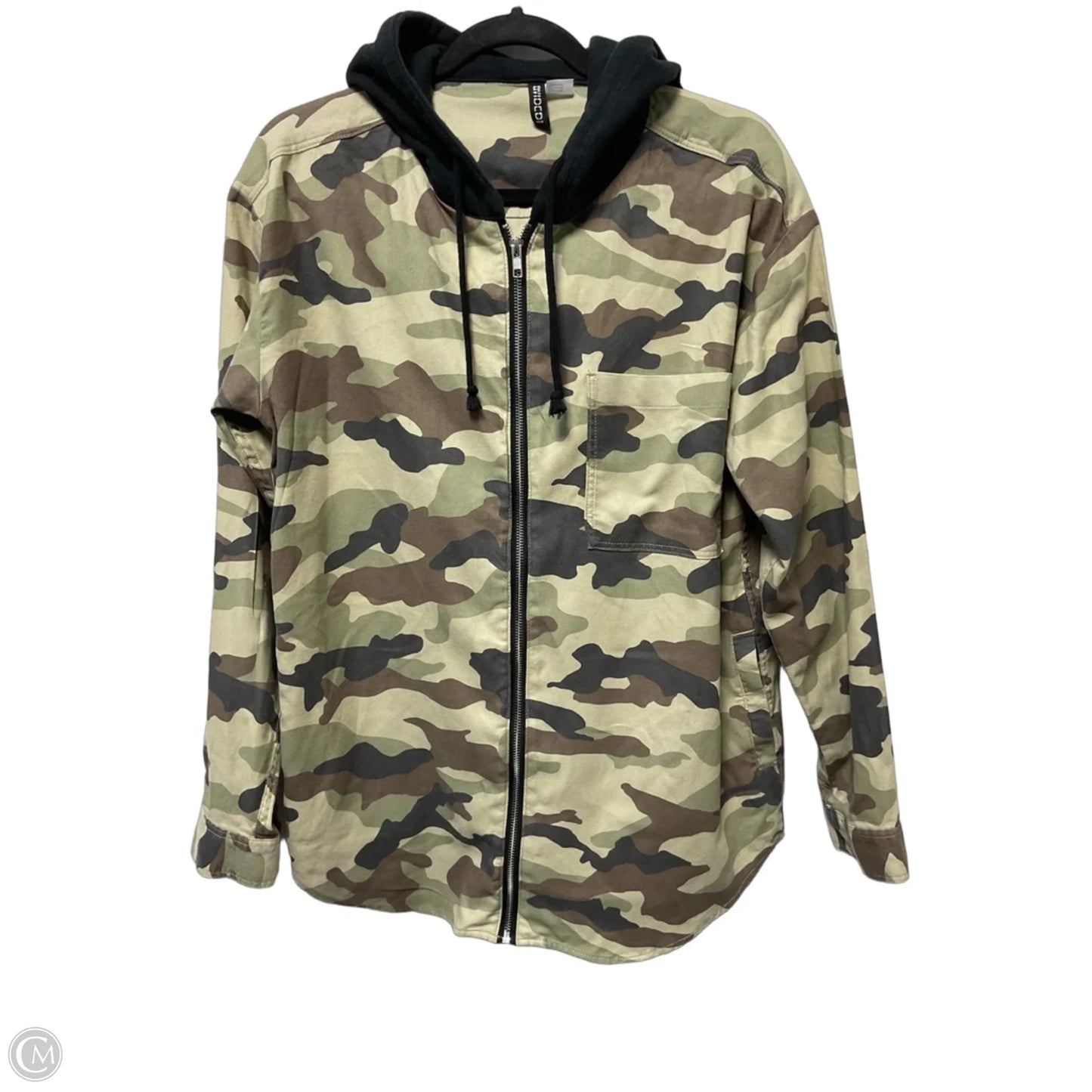 Sweater By Chicos In Camouflage Print, Size: S