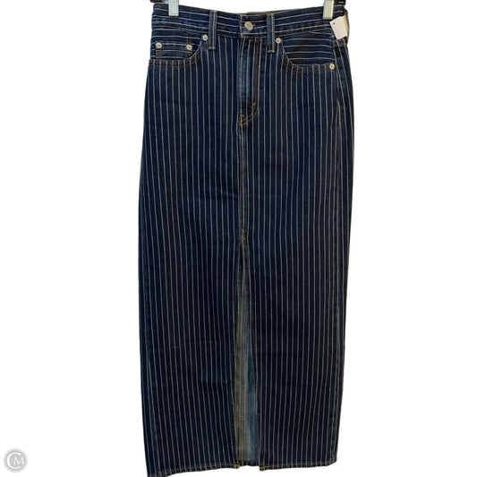 Skirt Maxi By Levis In Blue Denim, Size: 2