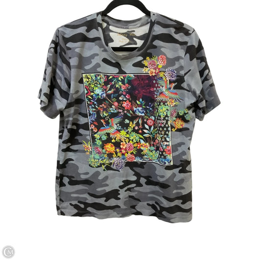 Top Sleeveless Designer By Johnny Was In Grey, Size: M