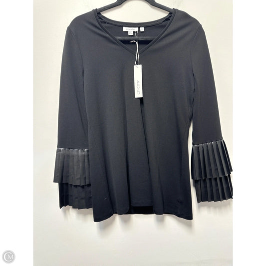 Top Long Sleeve By Chicos In Black, Size: S