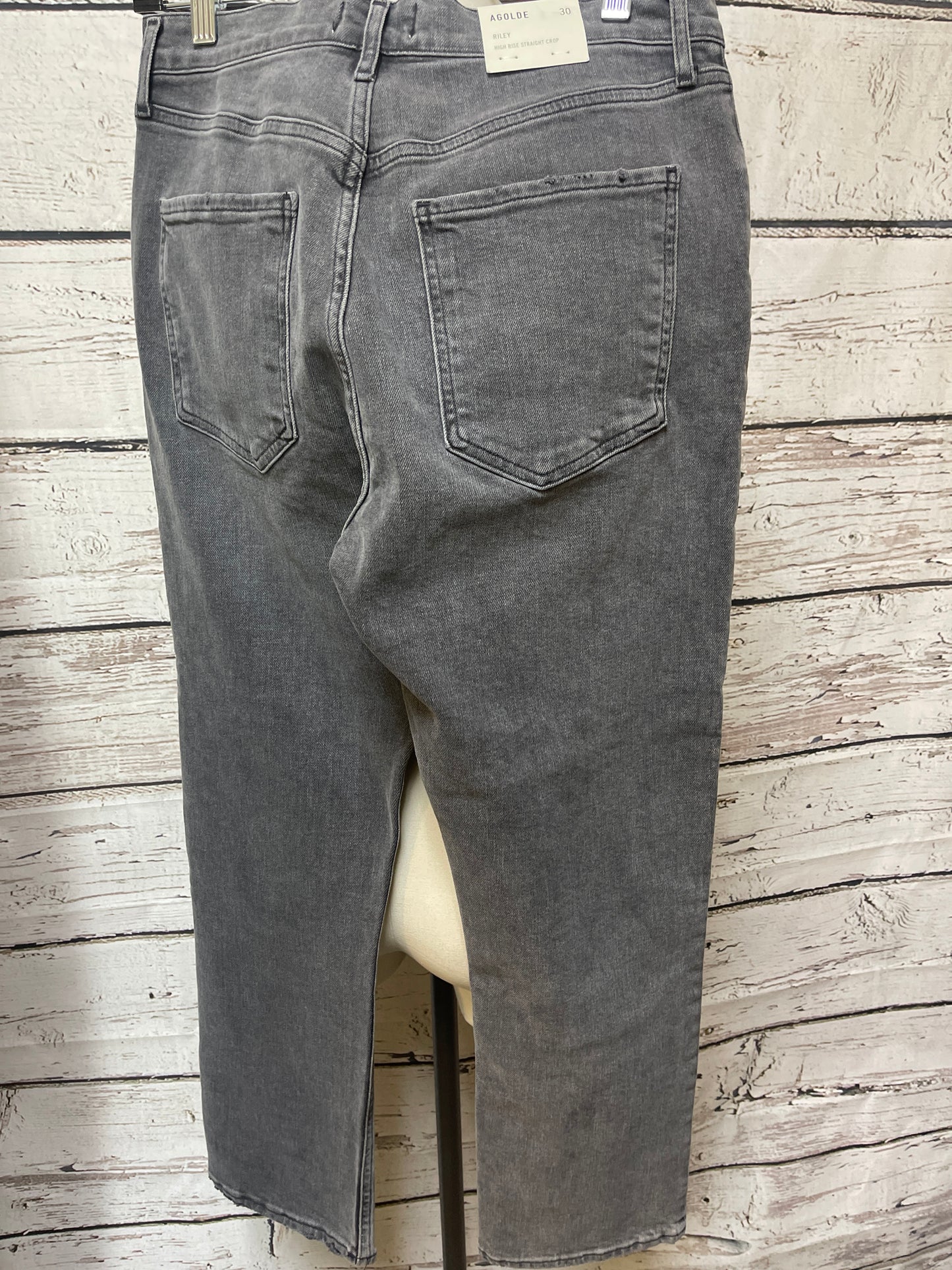 Jeans Cropped By Agolde In Grey, Size: 8