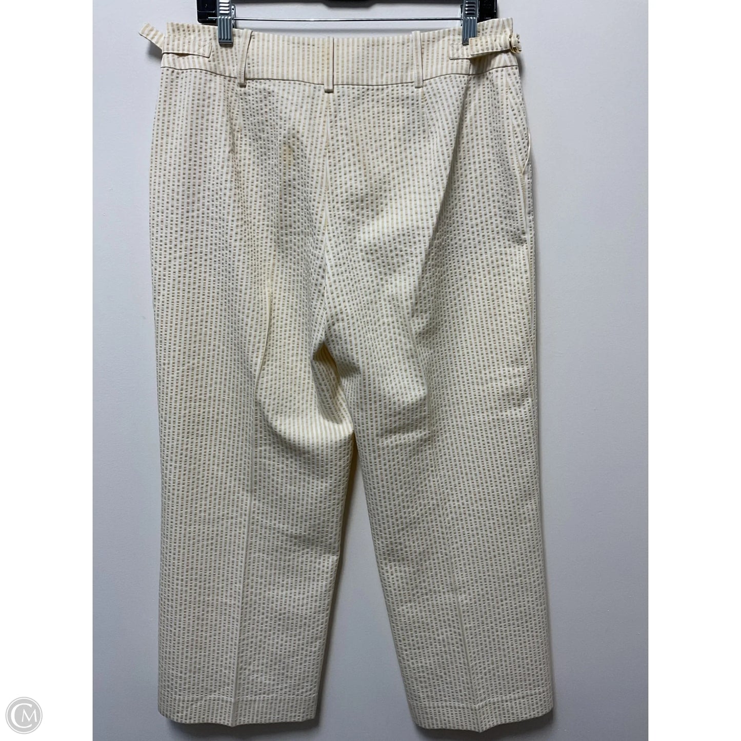 Pants Cropped By Cmb In Striped Pattern, Size: 12