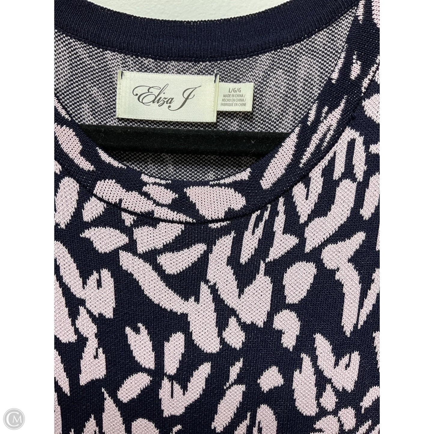 Dress Casual Midi By Eliza J In Navy, Size: L