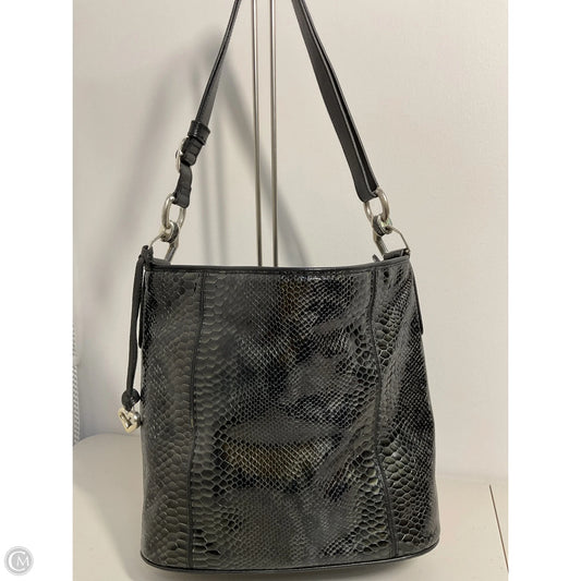 Handbag Leather By Brighton, Size: Large