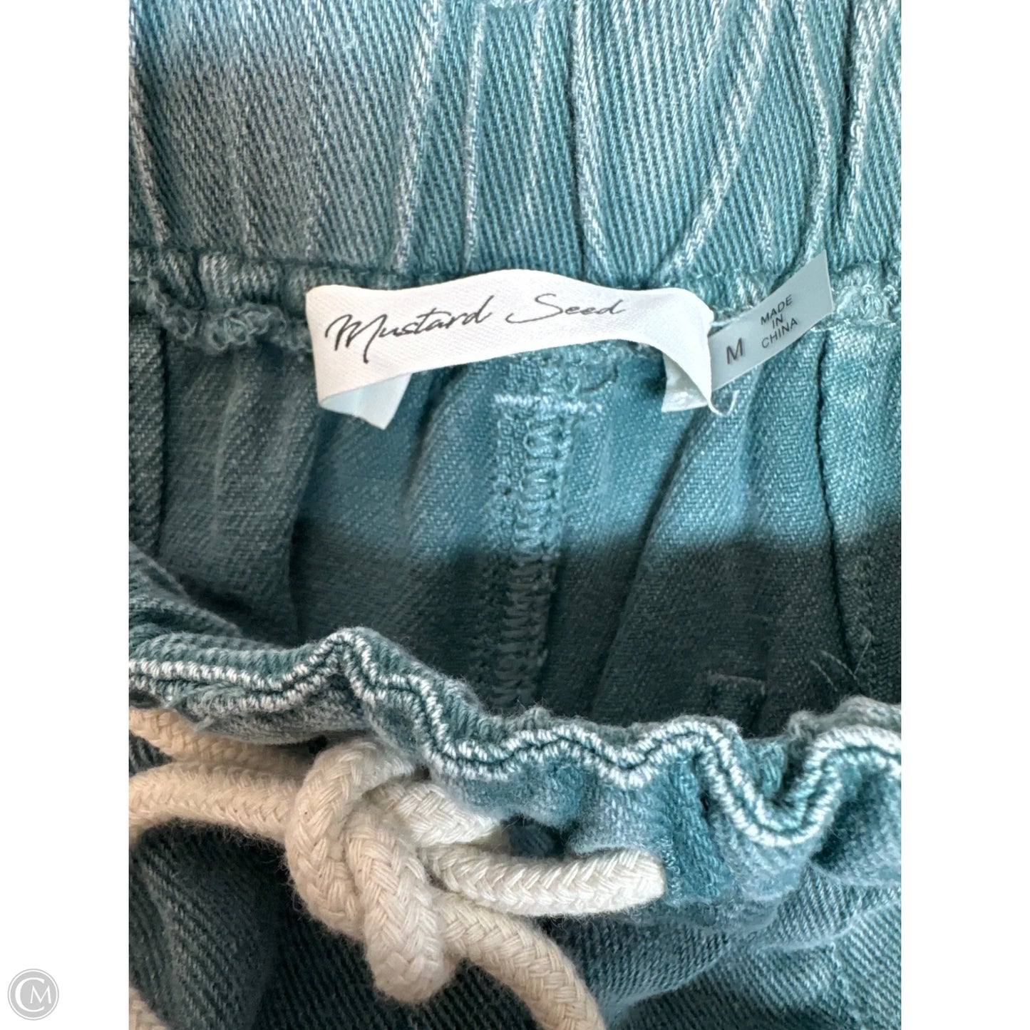 Jeans Wide Leg By Mustard Seed In Teal, Size: M