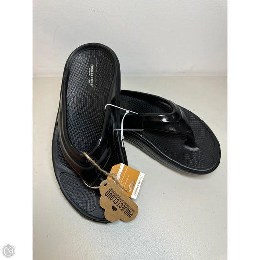 Sandals Flip Flops By Clothes Mentor In Black, Size: 9