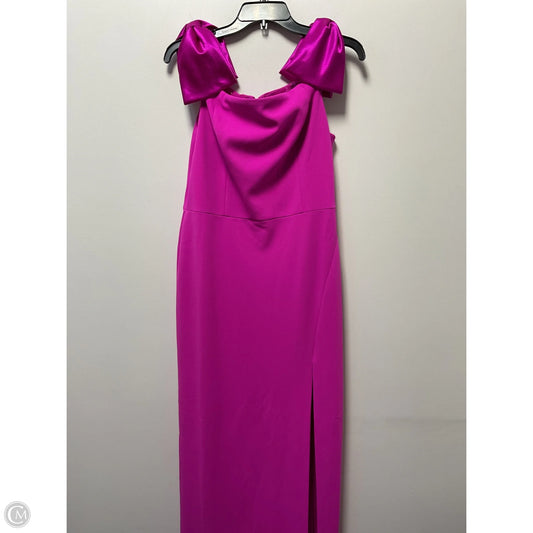 Dress Party Long By Adrianna Papell In Pink, Size: 12