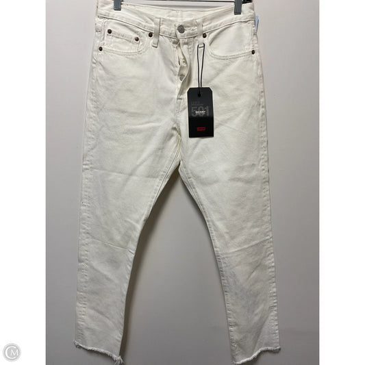 Jeans Skinny By Levis Signature In White, Size: 6
