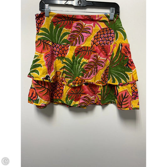 Skirt Mini & Short By Farm Rio In Tropical Print, Size: L