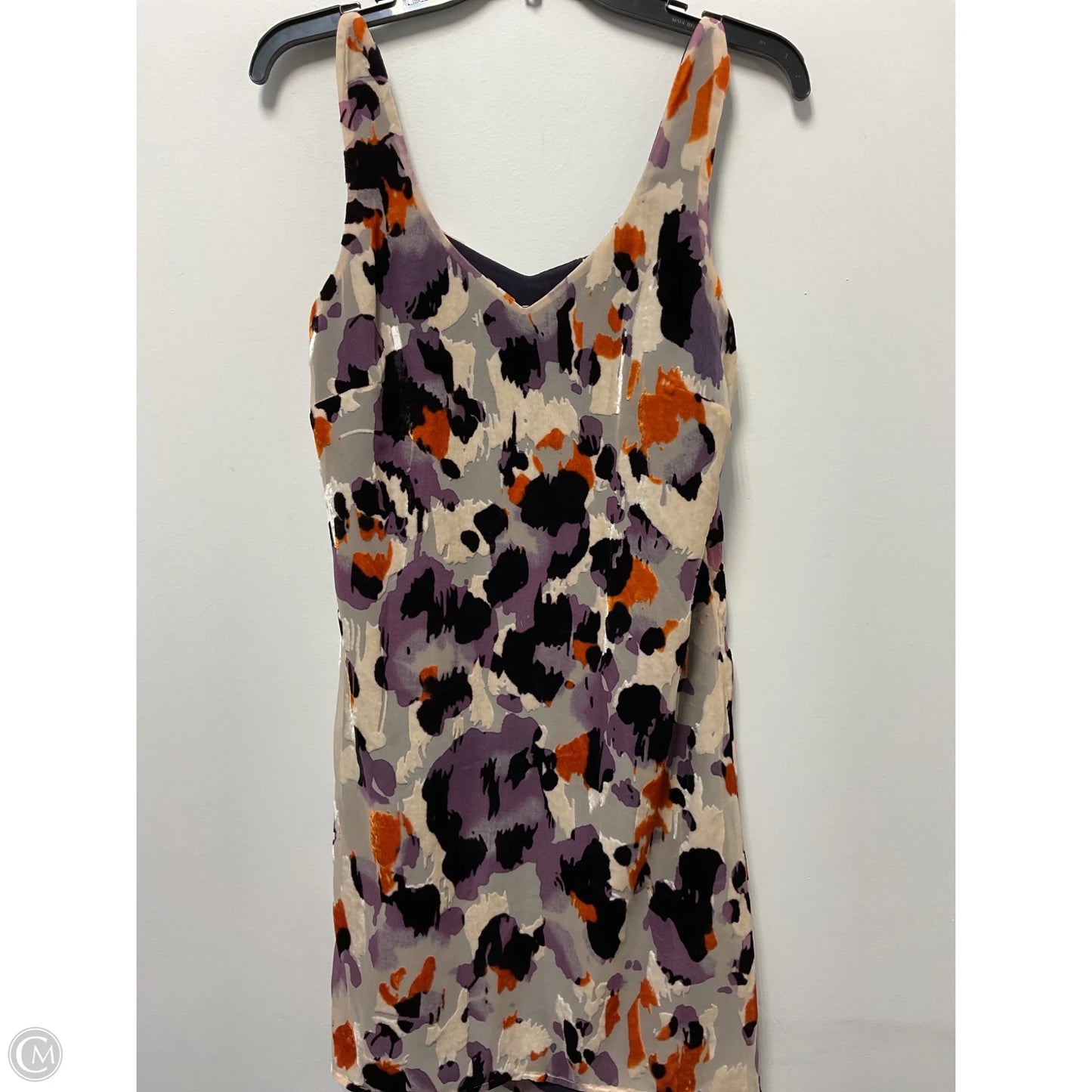 Dress Casual Midi By Cabi In Cream & Purple, Size: Xs