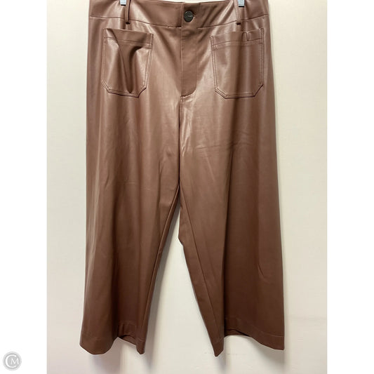 Pants Cropped By Maeve In Brown, Size: 18