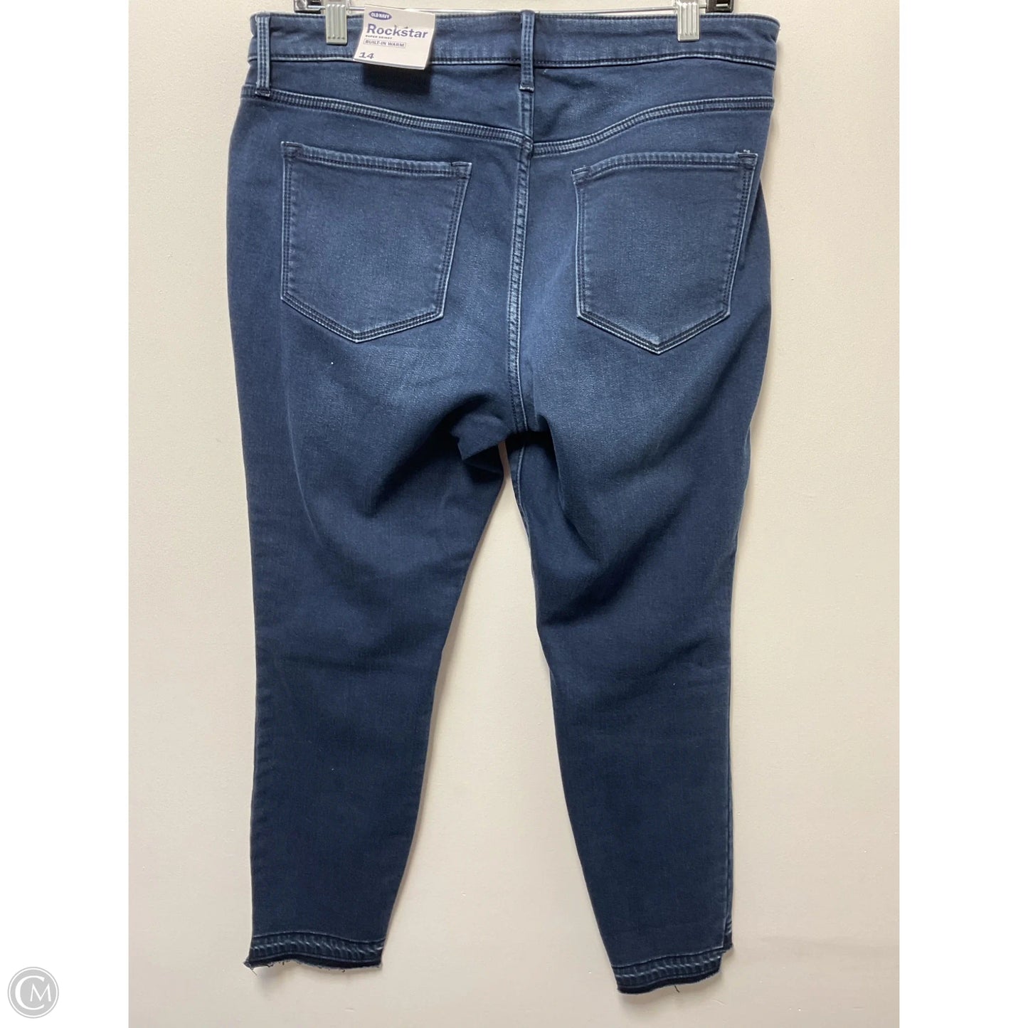 Jeans Skinny By Old Navy In Blue Denim, Size: 14