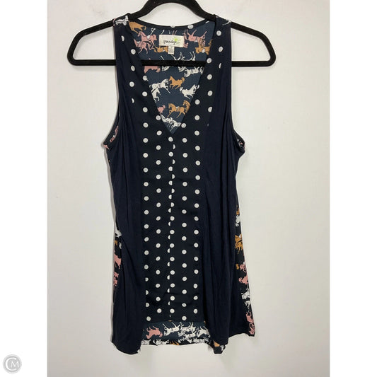 Top Sleeveless By Porridge In Polkadot Pattern, Size: S