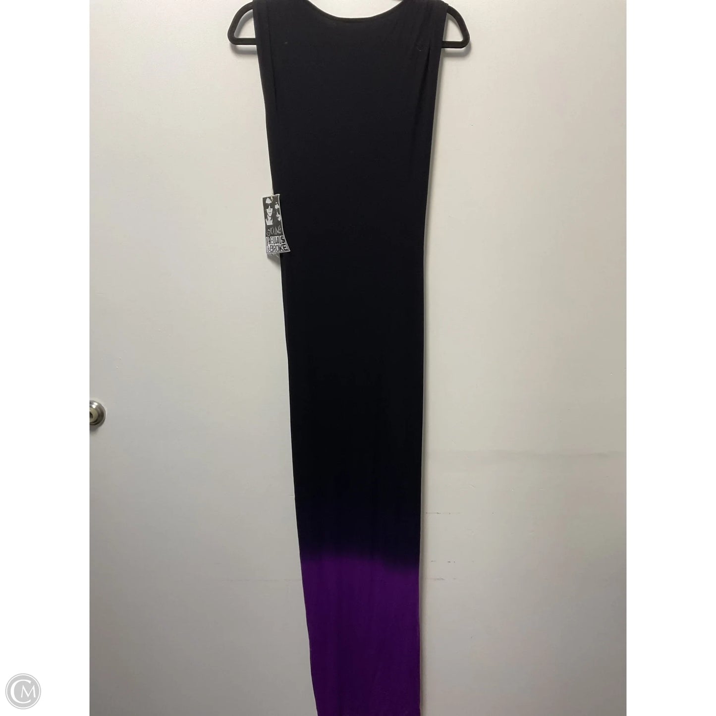 Dress Casual Maxi By Young Fabulous & Broke In Black & Purple, Size: Xs