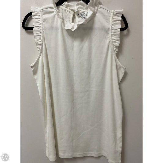 Top Sleeveless By Crown And Ivy In White, Size: Xxl