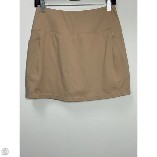 Athletic Skort By Clothes Mentor In Tan, Size: M