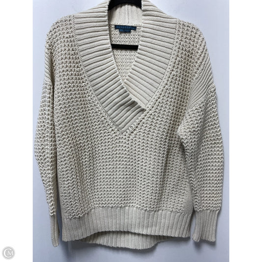 Sweater By Clothes Mentor In Cream, Size: Xs