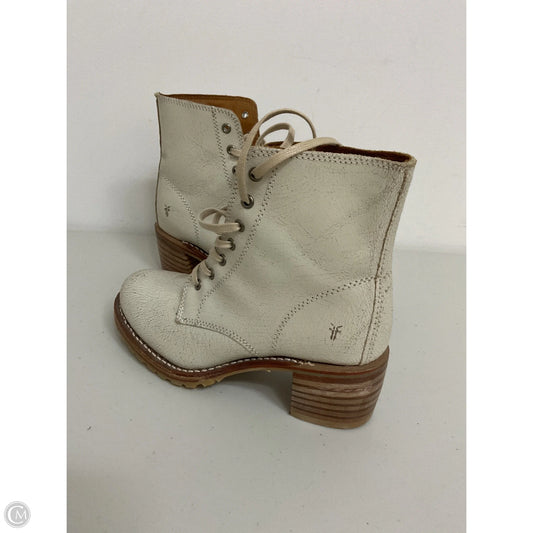 Boots Designer By Frye In White, Size: 7