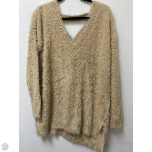 Sweater By Jessica Simpson In Tan, Size: M