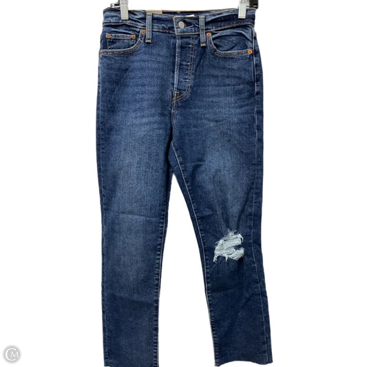 Jeans Straight By Levis In Blue Denim, Size: 6