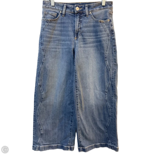Jeans Wide Leg By Chicos In Blue Denim, Size: 4