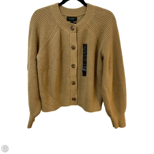 Sweater Cardigan By Banana Republic In Tan, Size: L