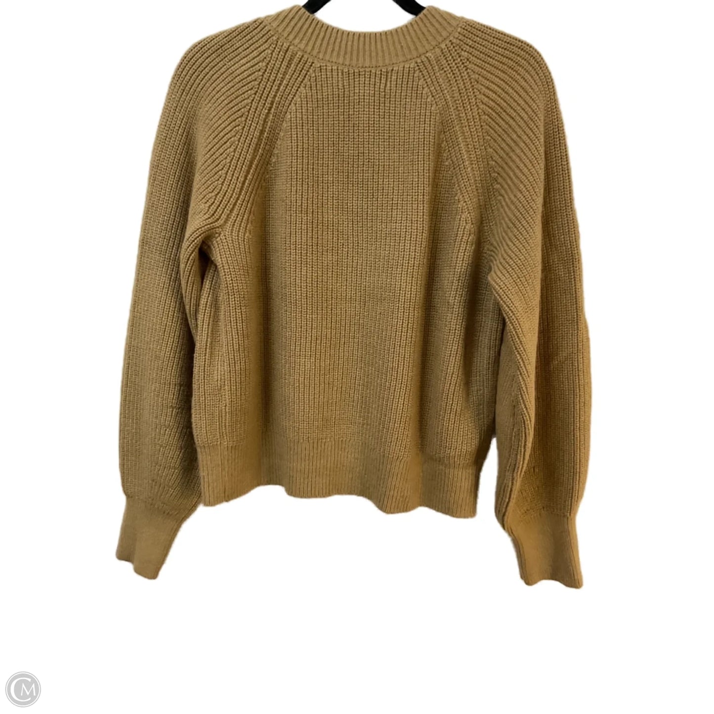 Sweater Cardigan By Banana Republic In Tan, Size: L