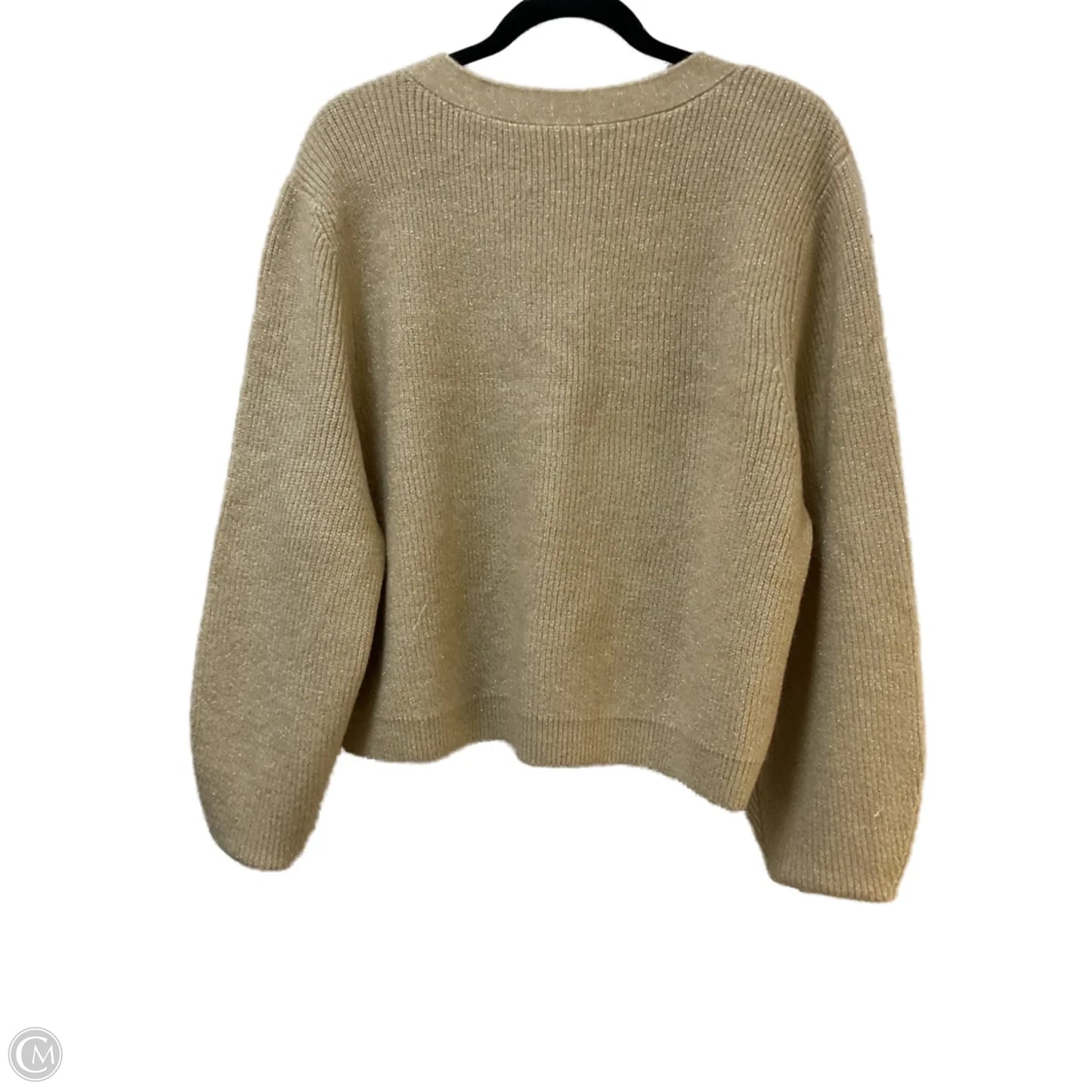 Sweater Cardigan By A Loves A In Tan, Size: M