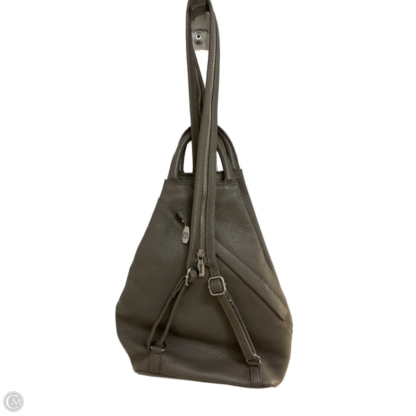 Backpack Leather By Valentina, Size: Medium
