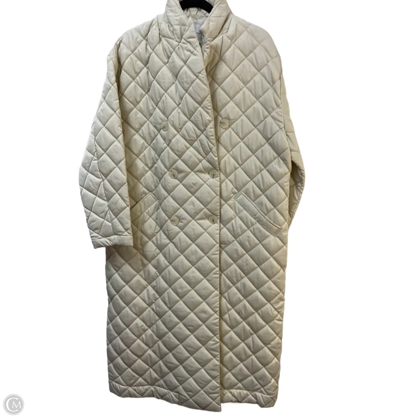 Coat Designer By Rebecca Minkoff In Ivory, Size: M