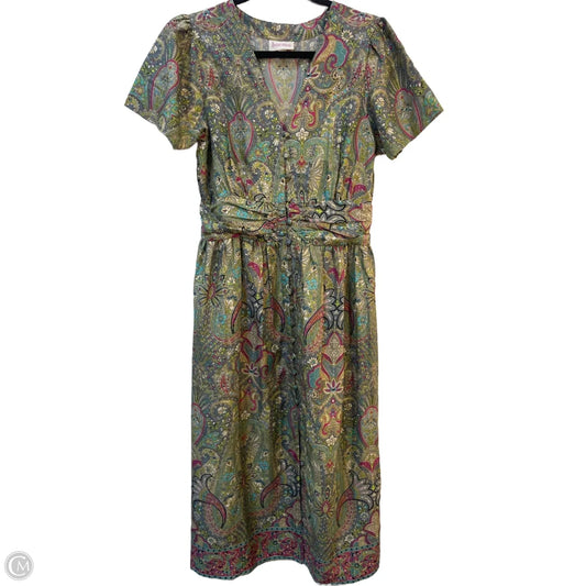 Dress Casual Midi By Clothes Mentor In Paisley Print, Size: L