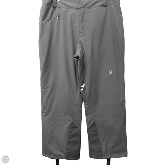 Athletic Pants By Spyder In Grey, Size: L
