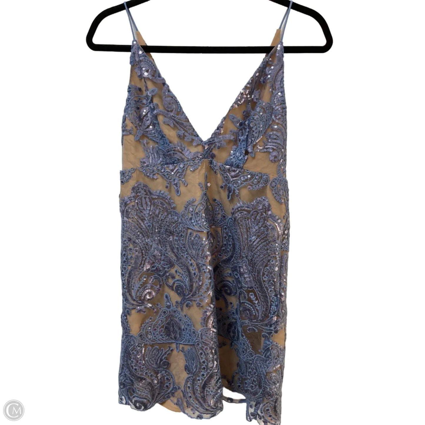 Dress Party Short By Free People In Blue & Tan, Size: 4