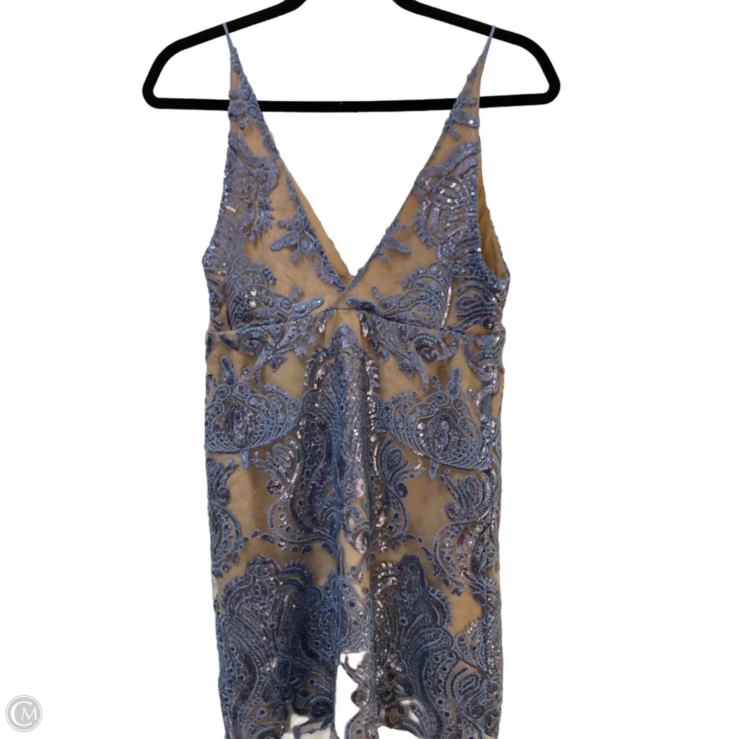 Dress Party Short By Free People In Blue & Tan, Size: 4