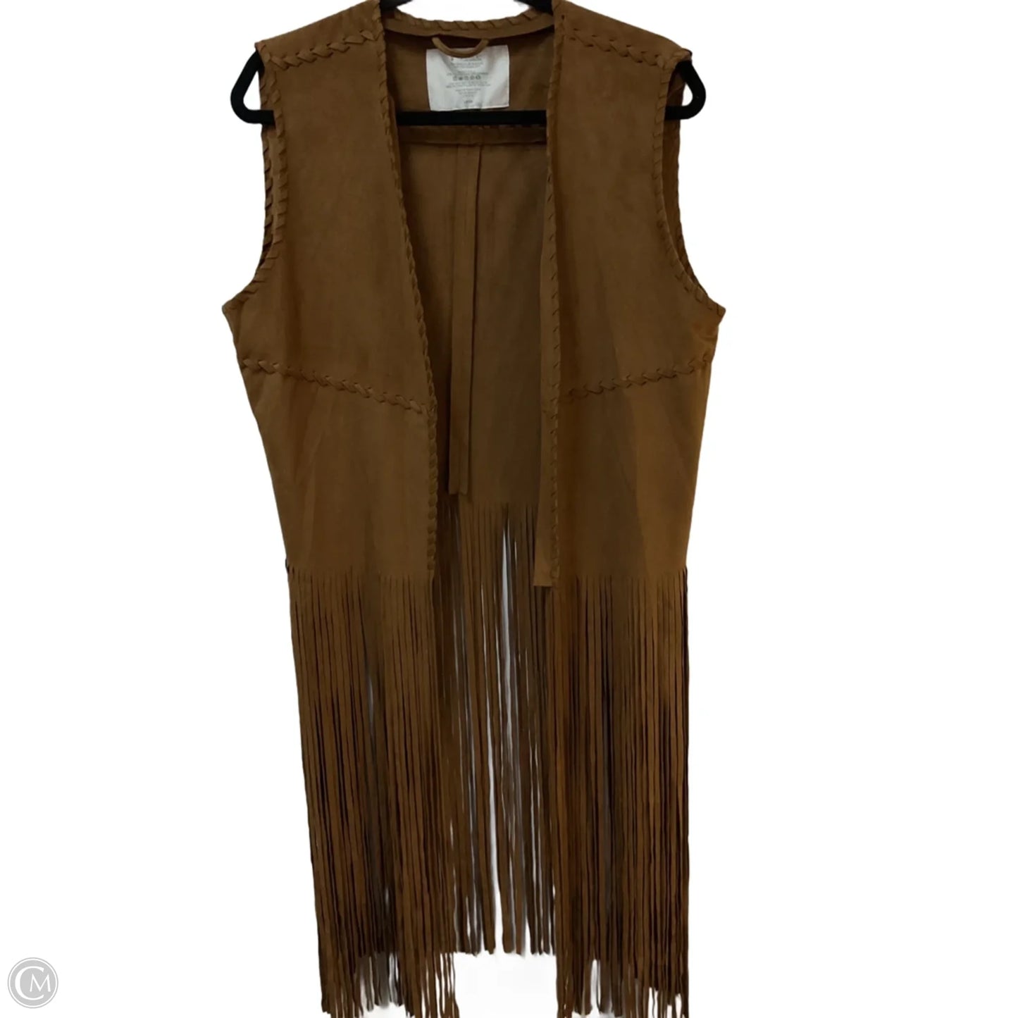 Vest Other By Clothes Mentor In Tan, Size: L
