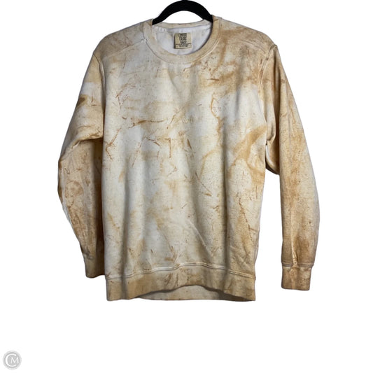 Sweatshirt Crewneck By Comfort Colors In Yellow, Size: S