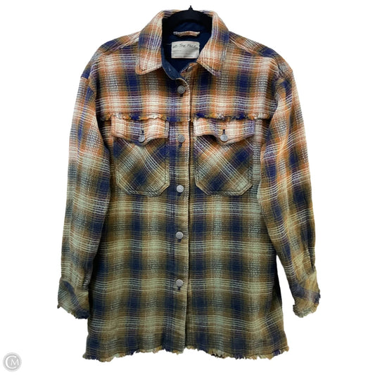 Jacket Shirt By We The Free In Plaid Pattern, Size: S